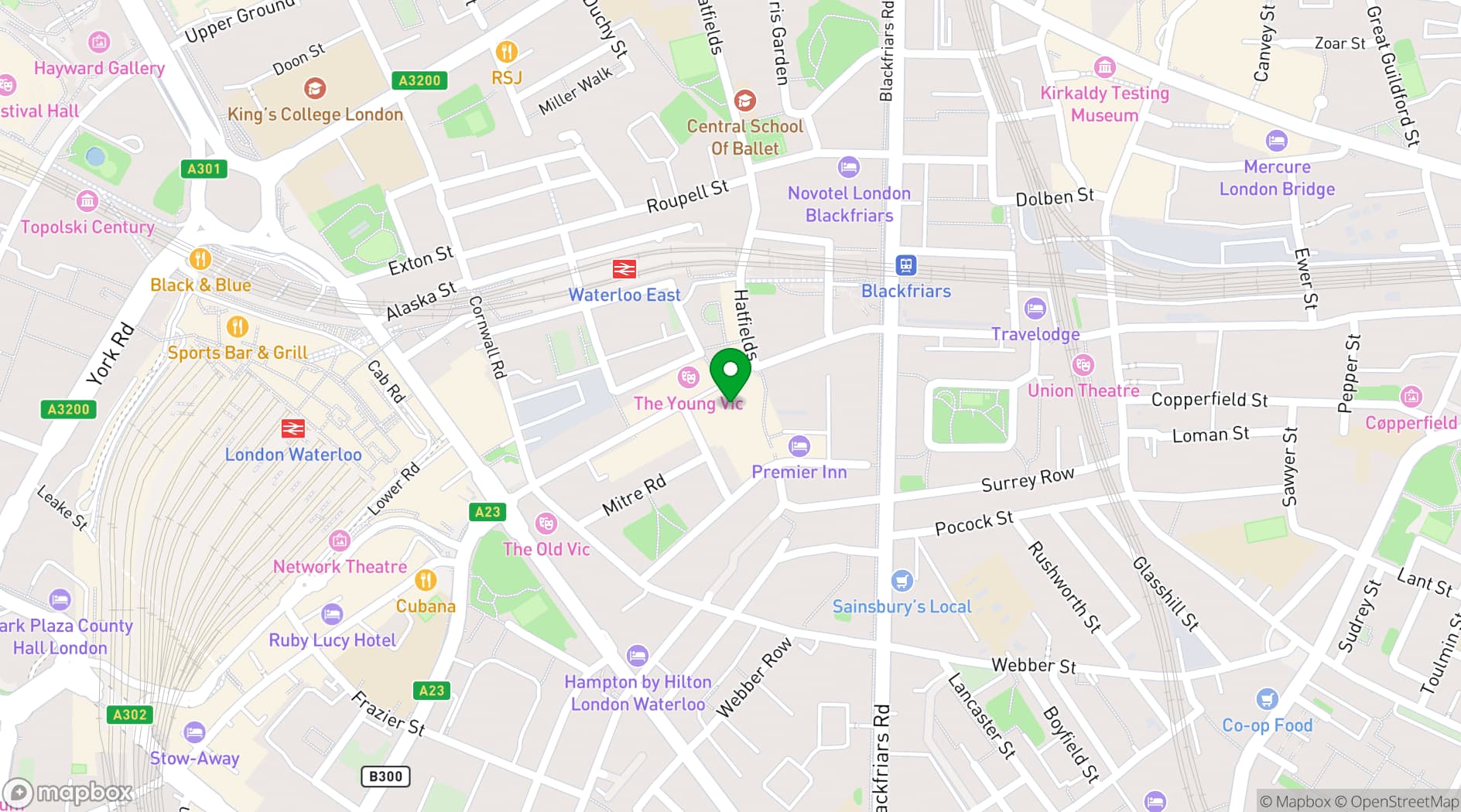 Map showing The Calder Theatre Bookshop