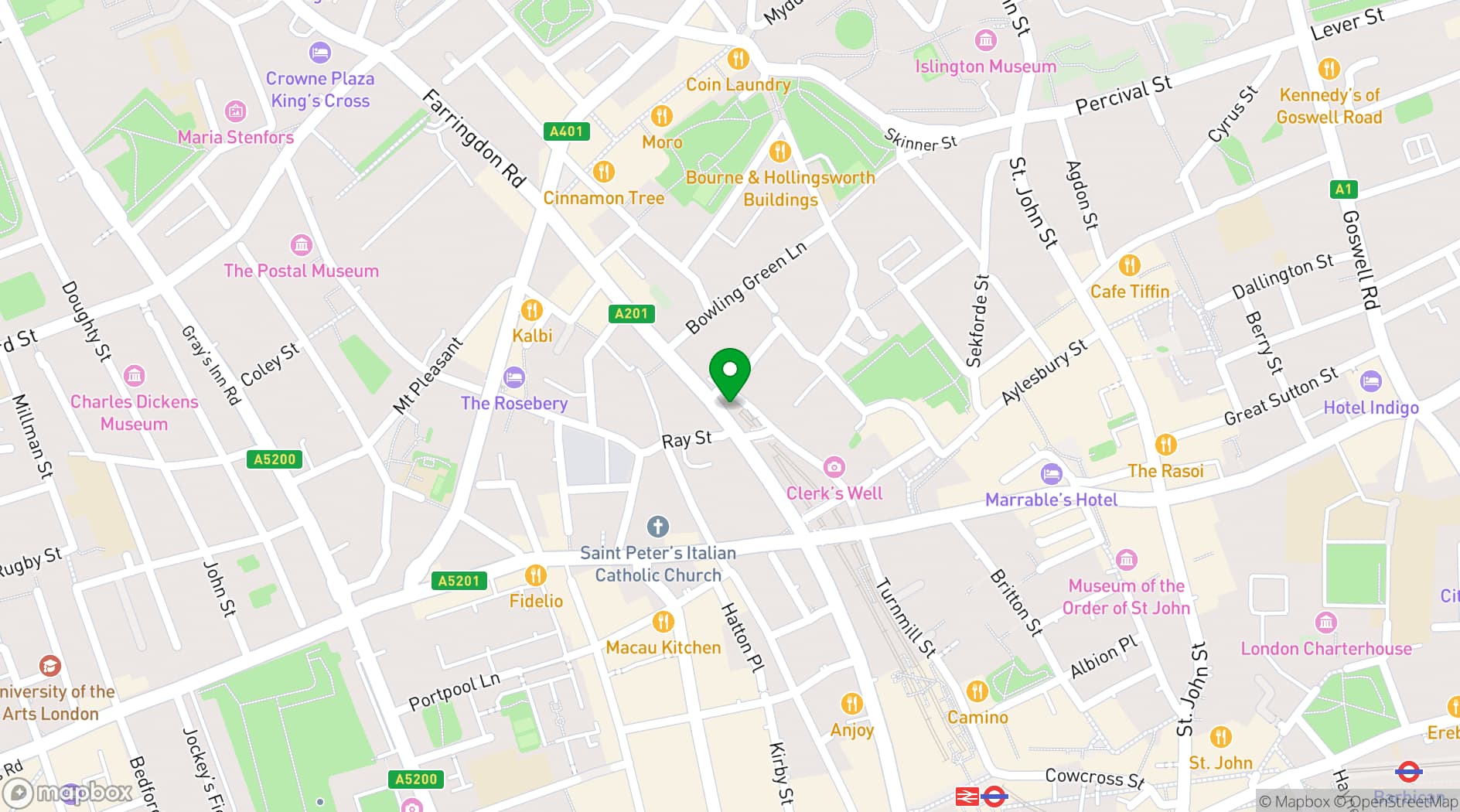 Map showing The Betsey Trotwood