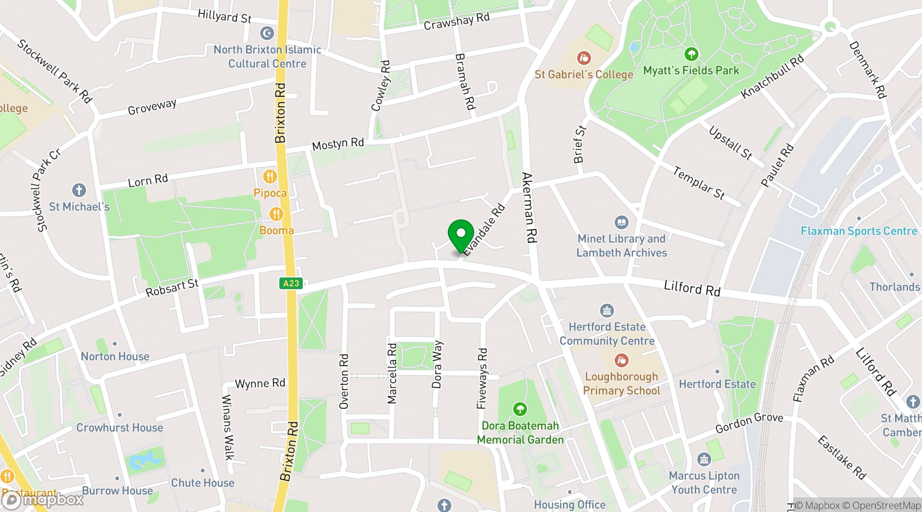 Map showing San Mei Gallery