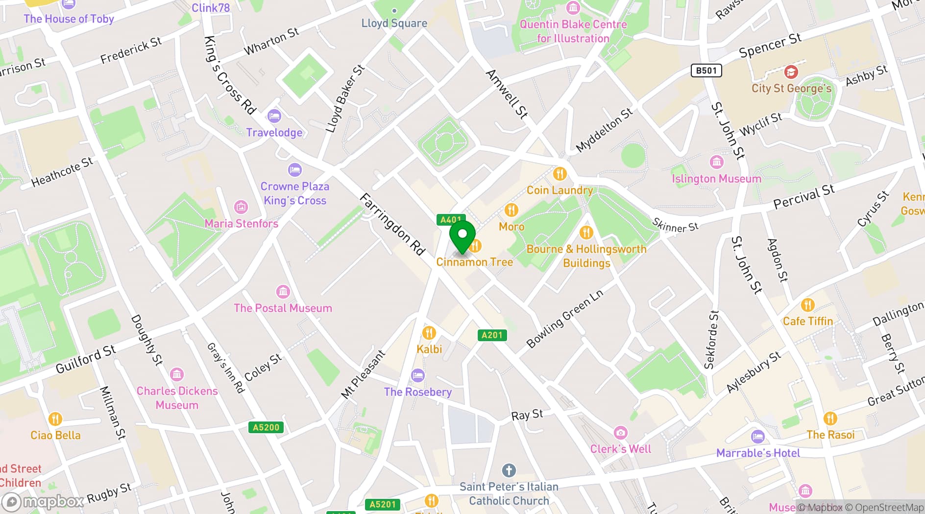 Map showing Exmouth Market Grind