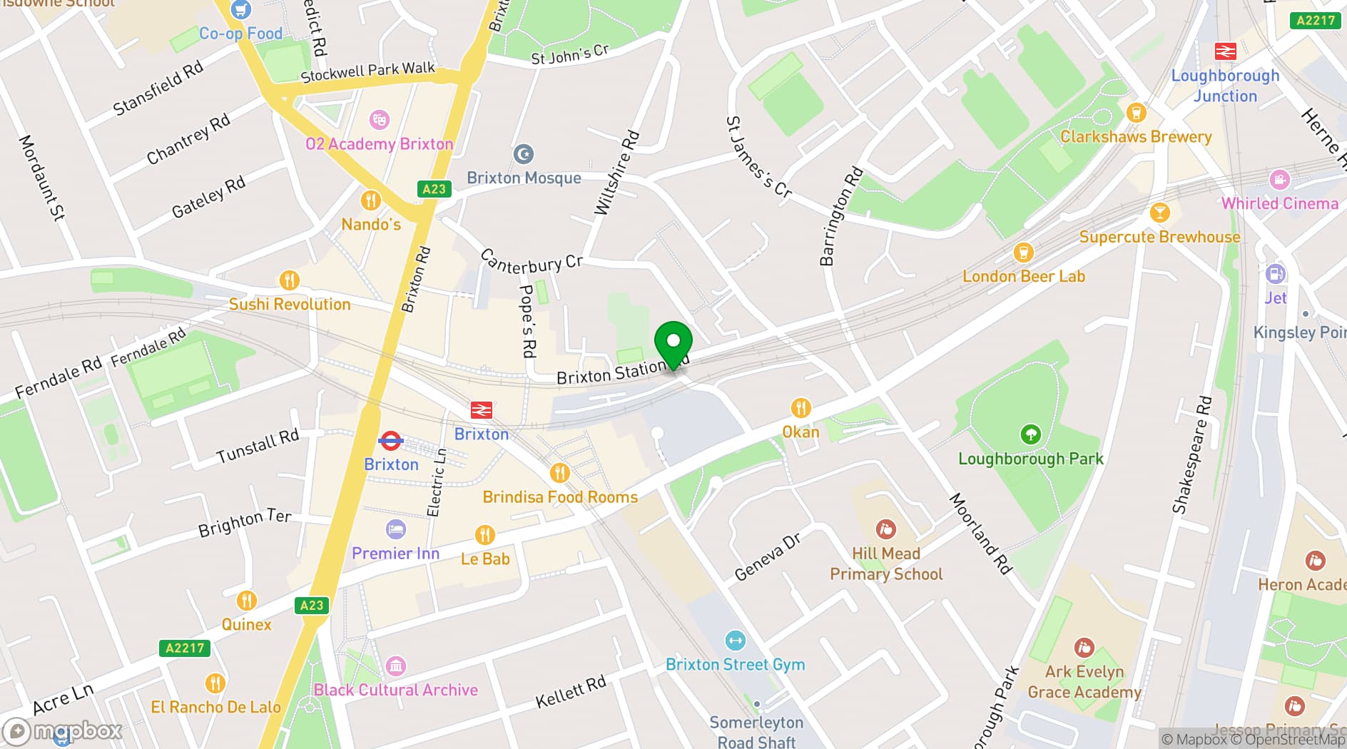 Map showing Arch 555