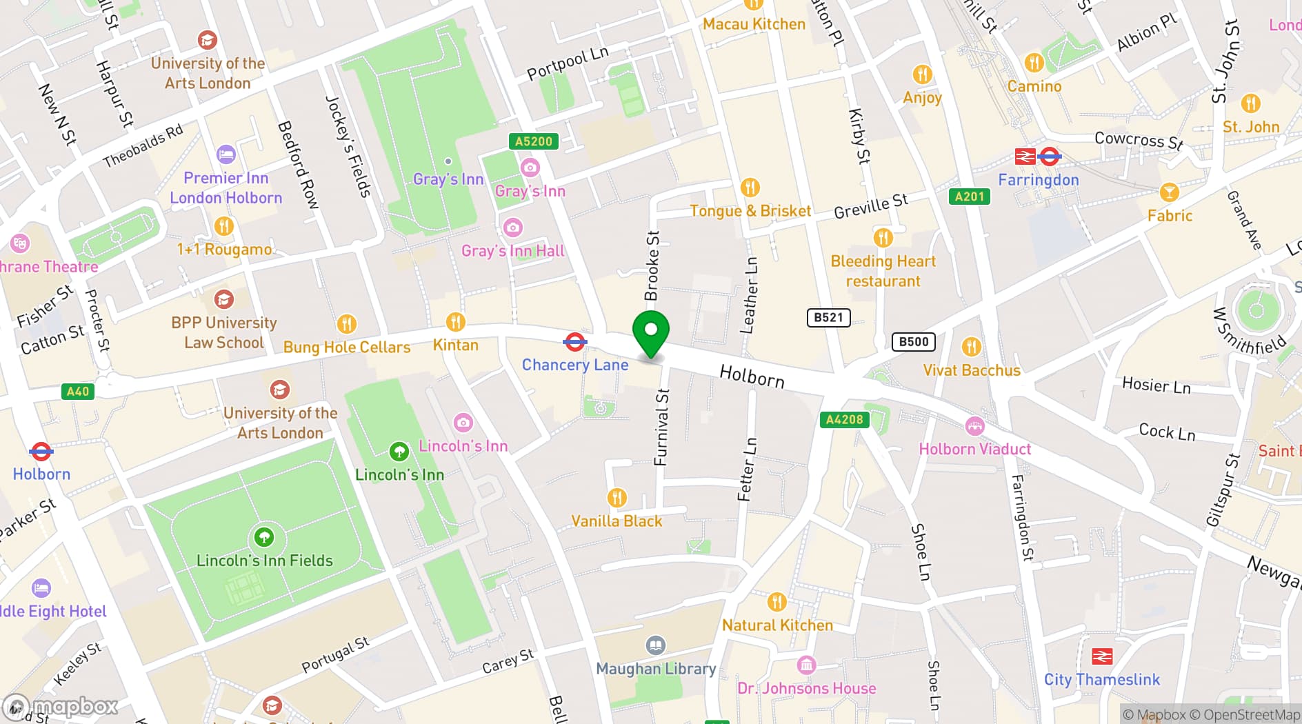 Map showing Creo Westgate House
