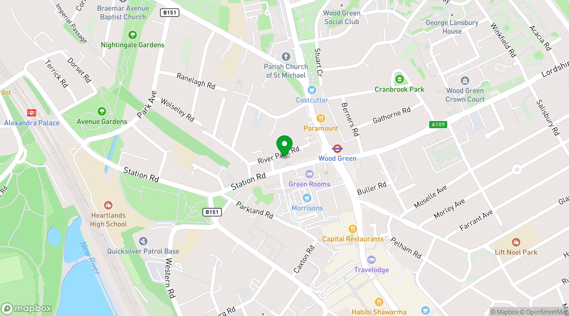 Map showing Citizens Art London