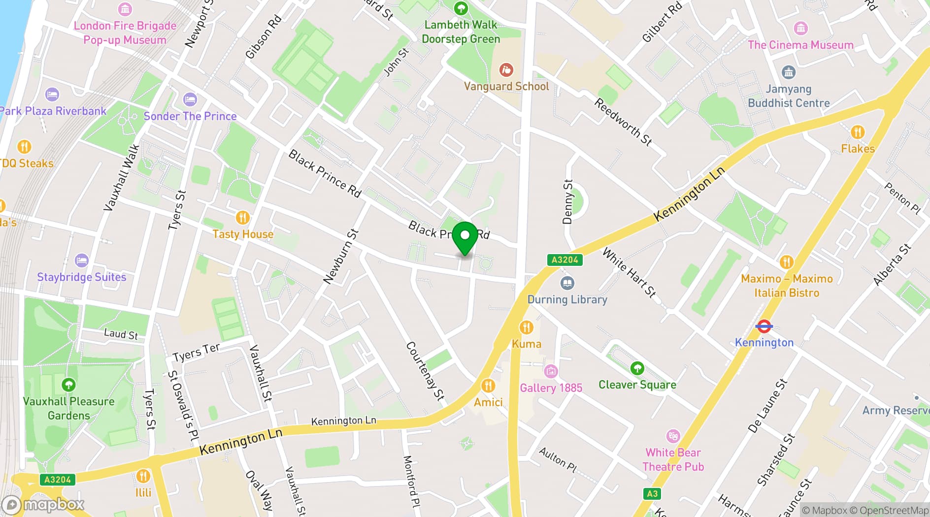 Map showing BJJ ART UK