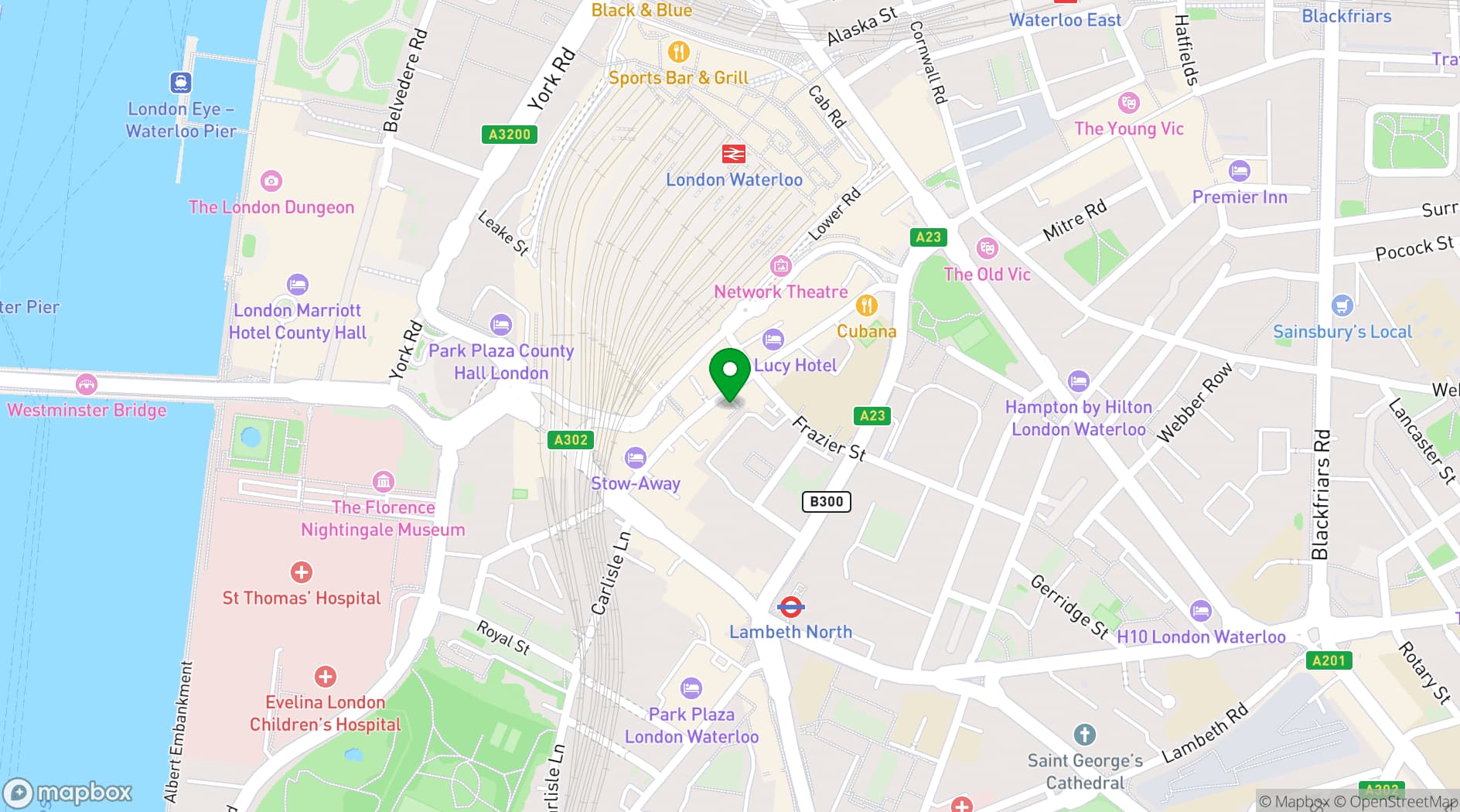 Map showing The Travel Cafe Lounge