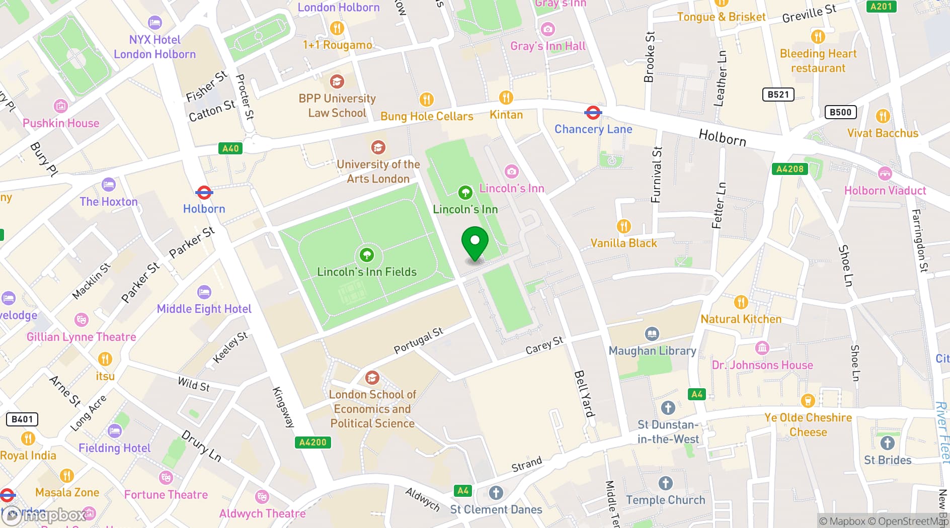 Map showing Ashworth Centre Lecture Theatre