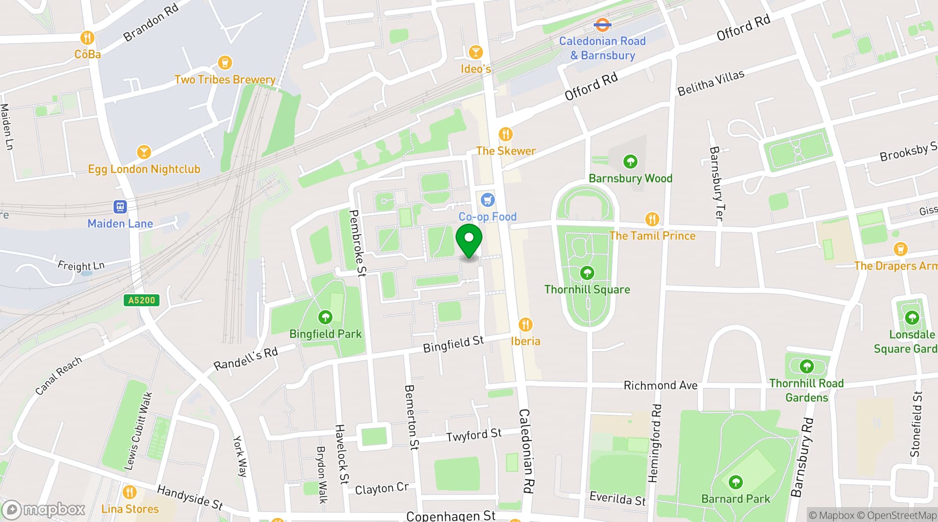 Map showing Jean Stokes Community Centre