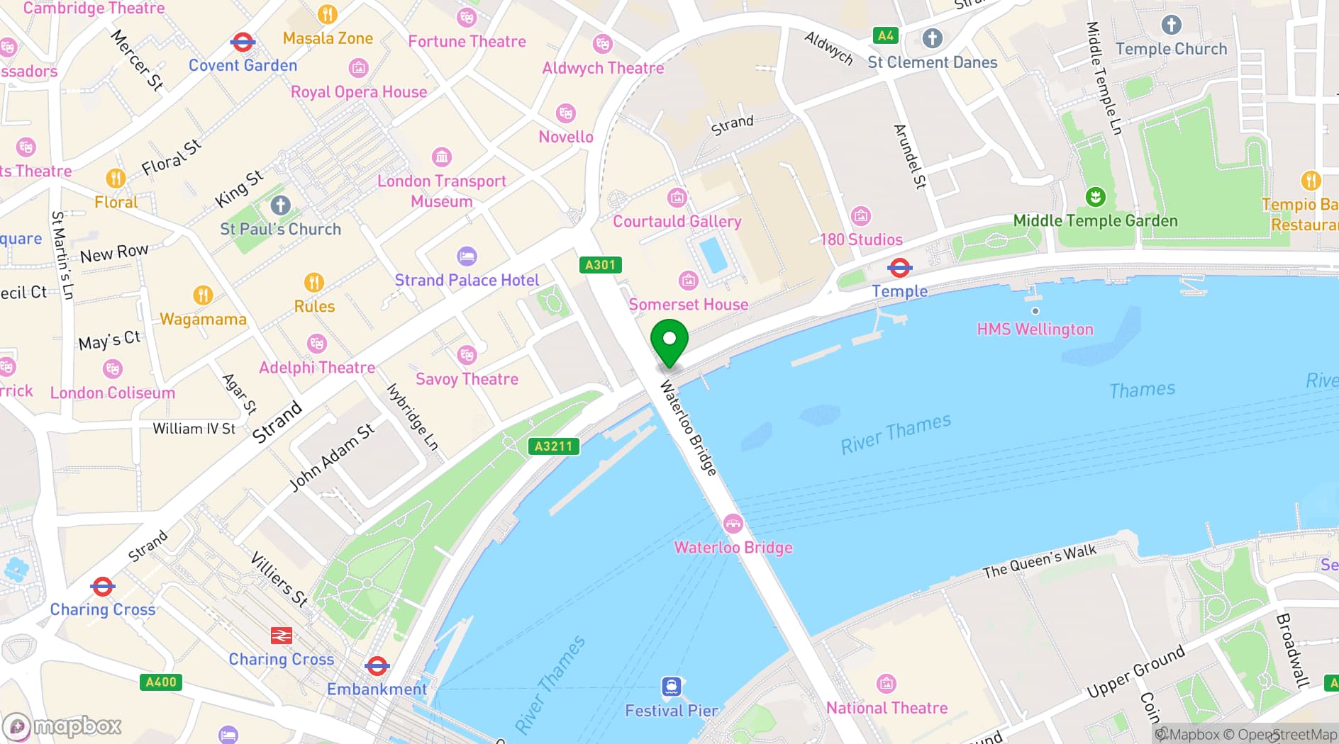 Map showing The Boat Show Comedy Club