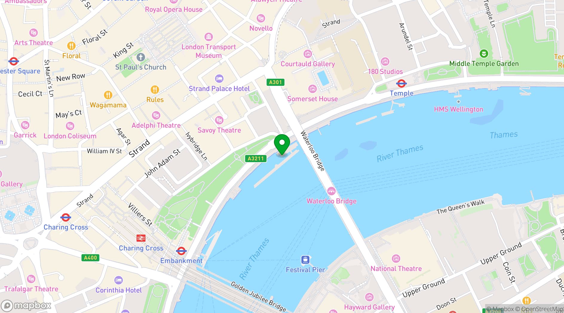 Map showing Woods Silver Fleet