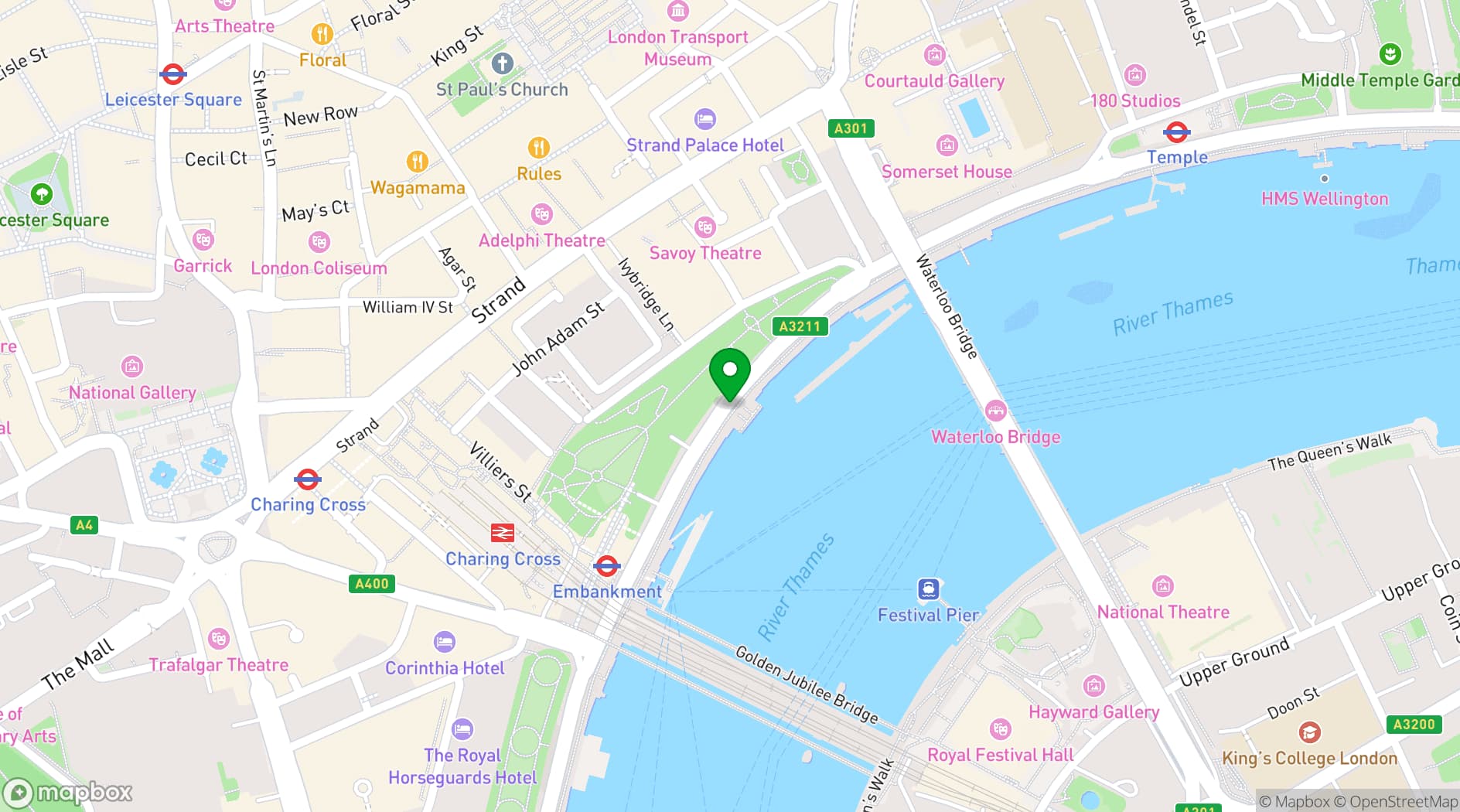 Map showing BUSTRONOME