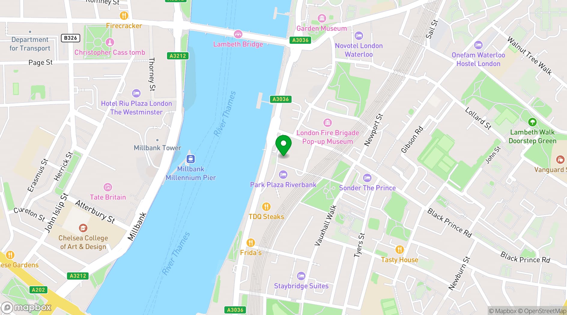 Map showing Mezemiso London