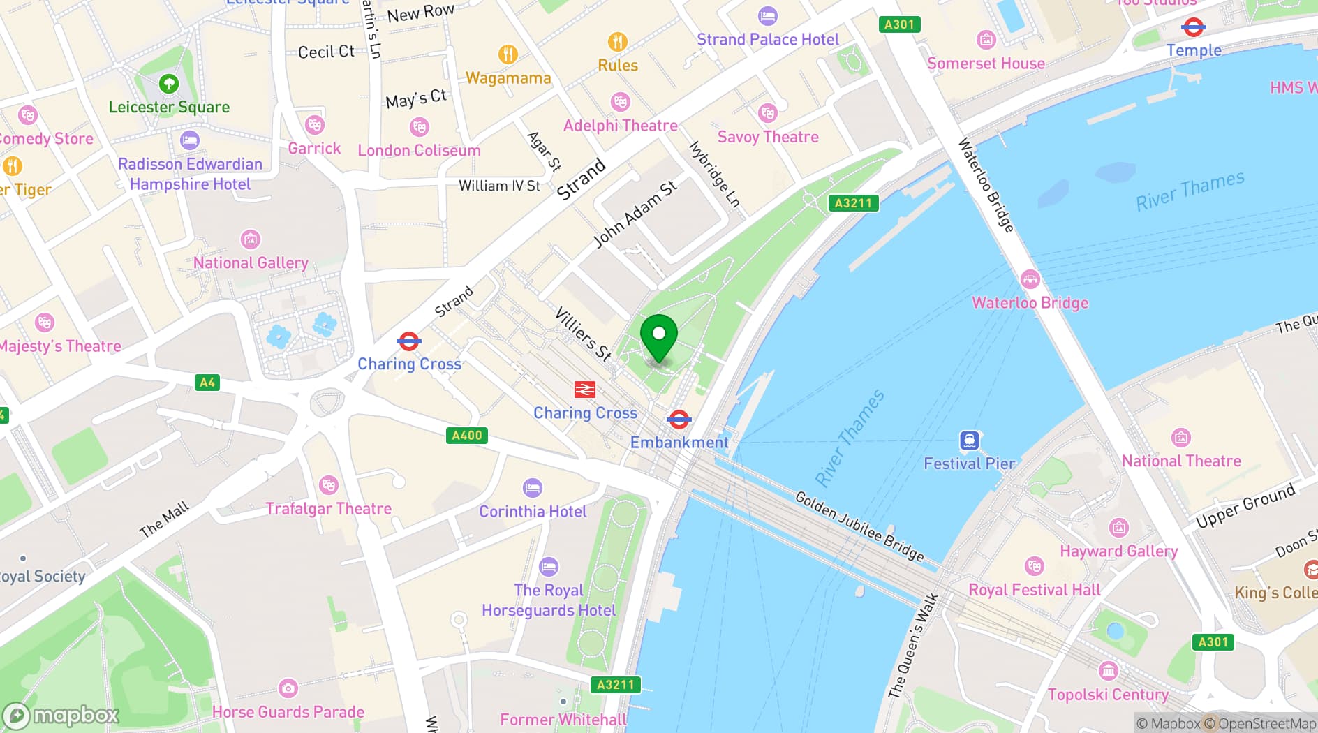 Map showing Irina Venue