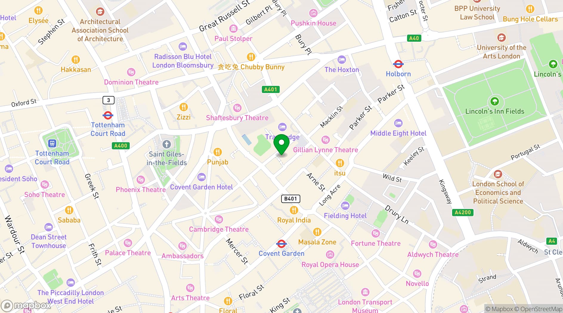 Map showing Sutherland Labs