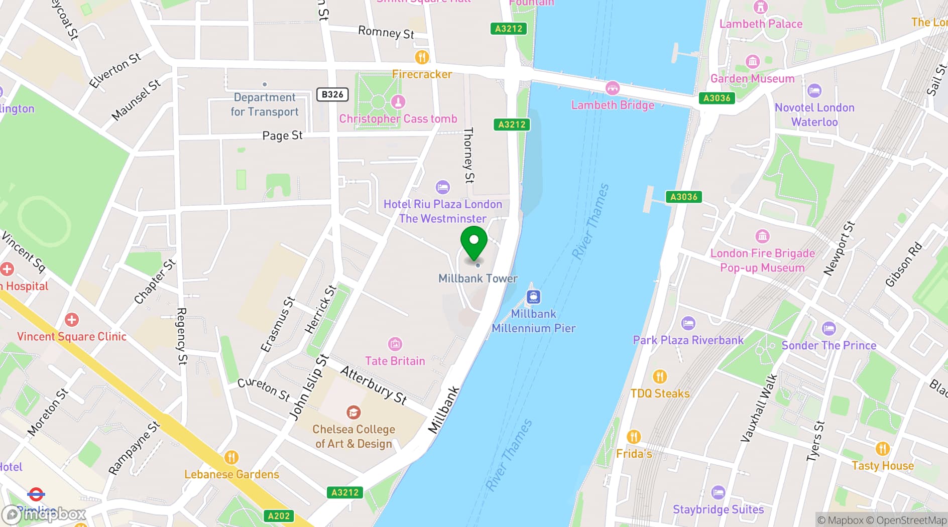 Map showing Altitude London