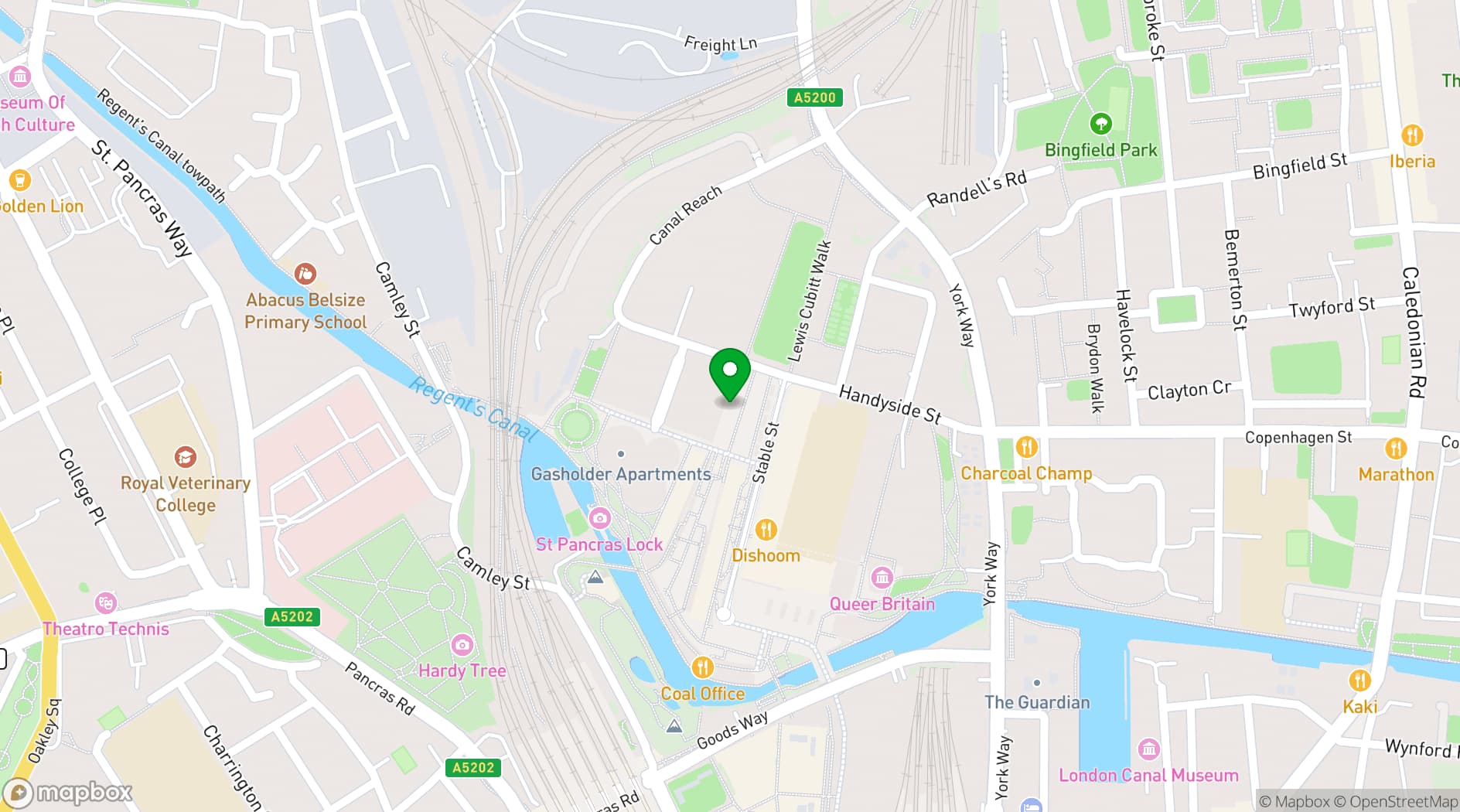 Map showing Lightroom