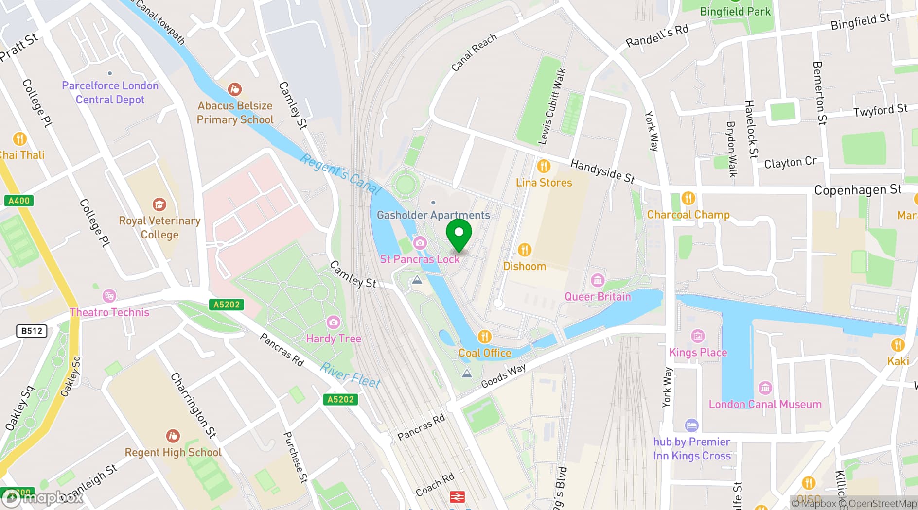 Map showing Botanical Boys
