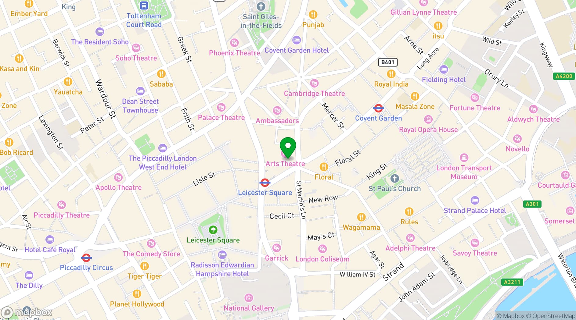 Map showing White Space