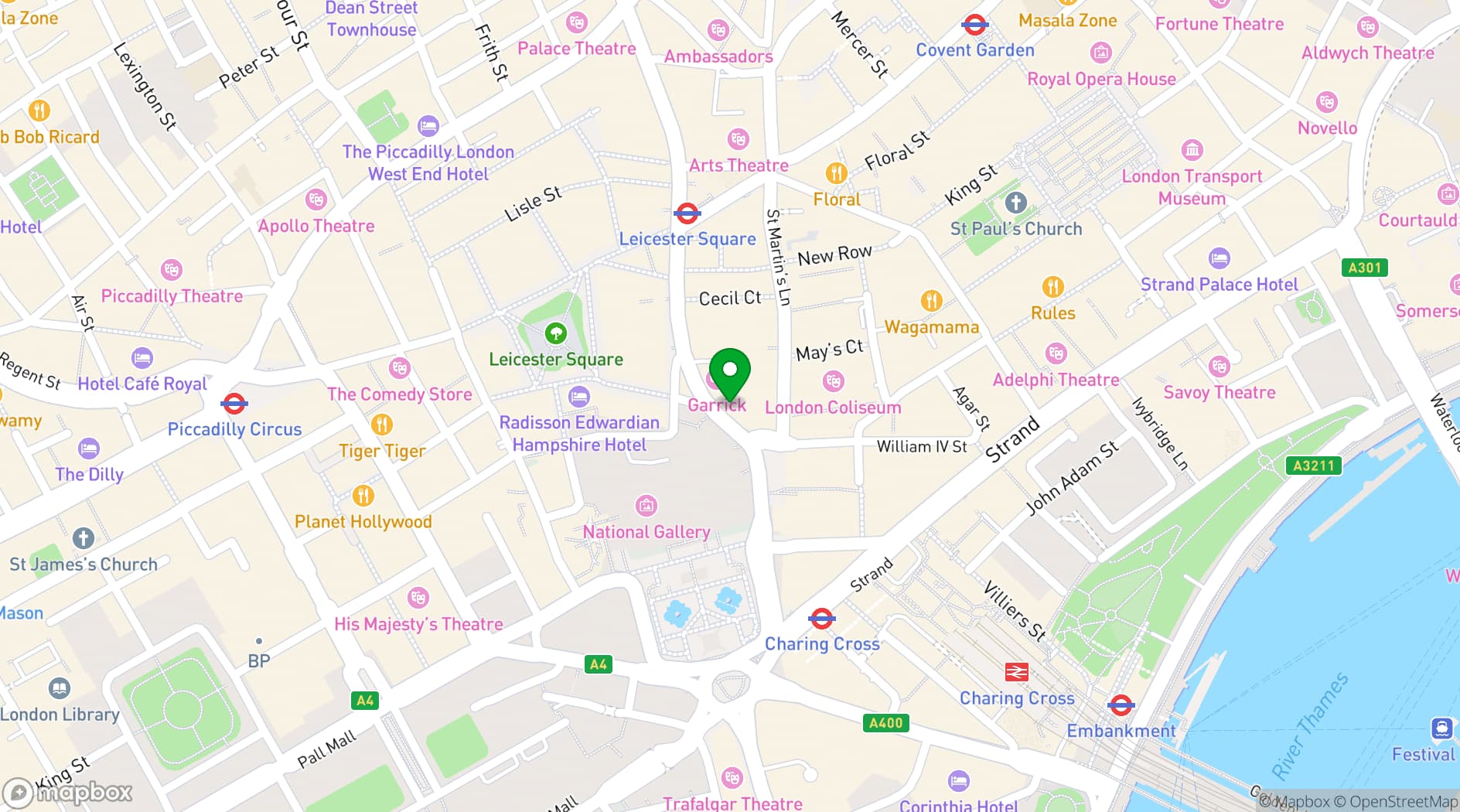 Map showing Arboretum