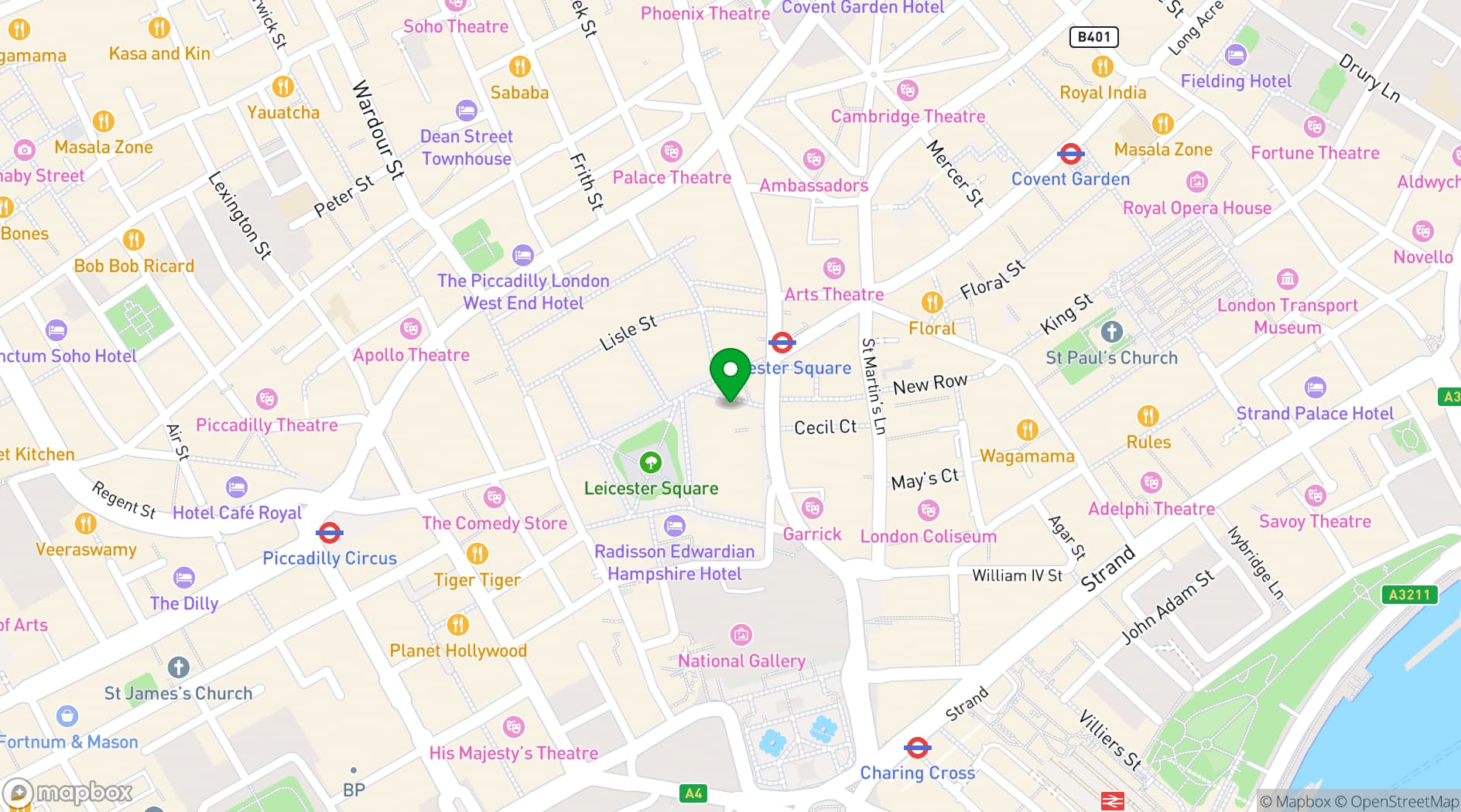 Map showing Zoo Bar