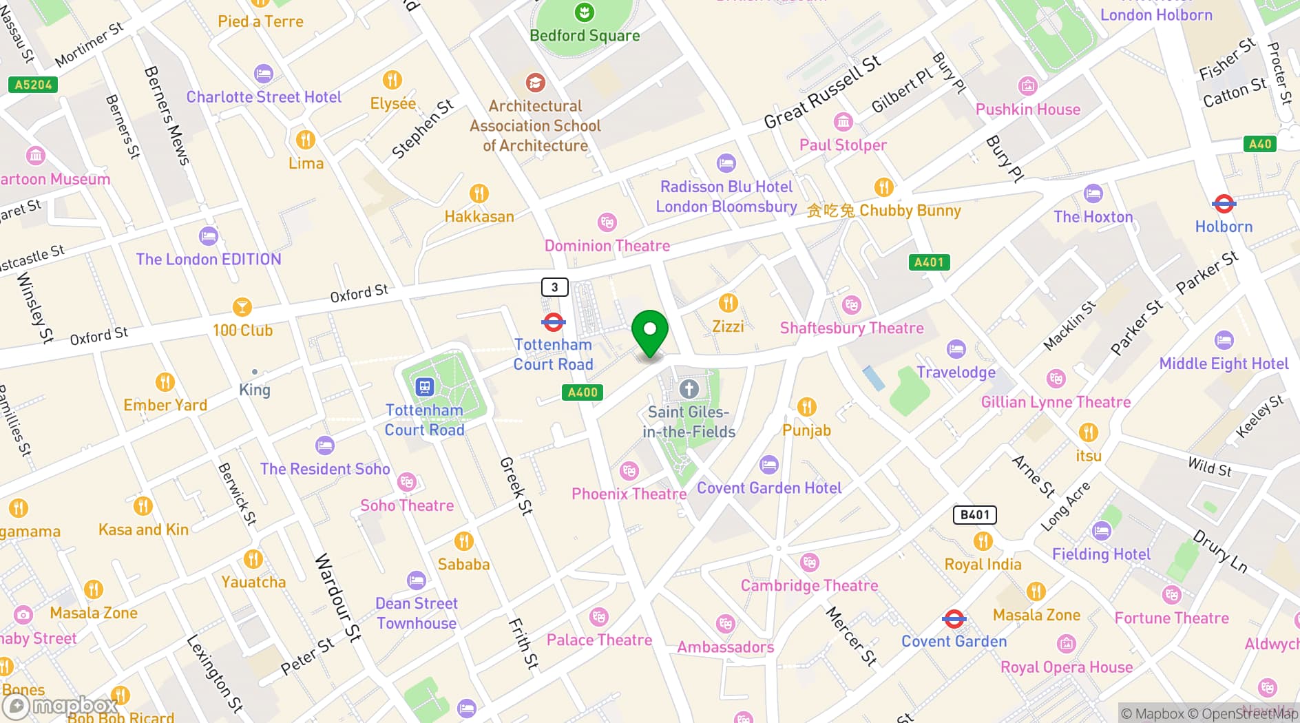 Map showing Sixty Ink