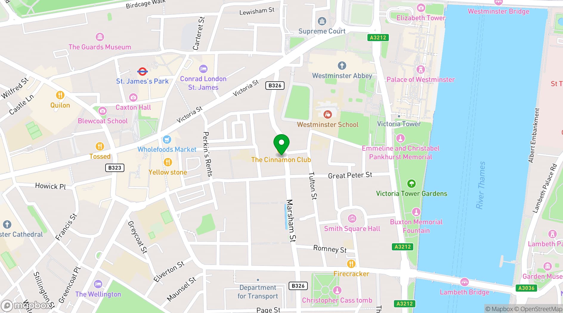 Map showing The Abbey Centre