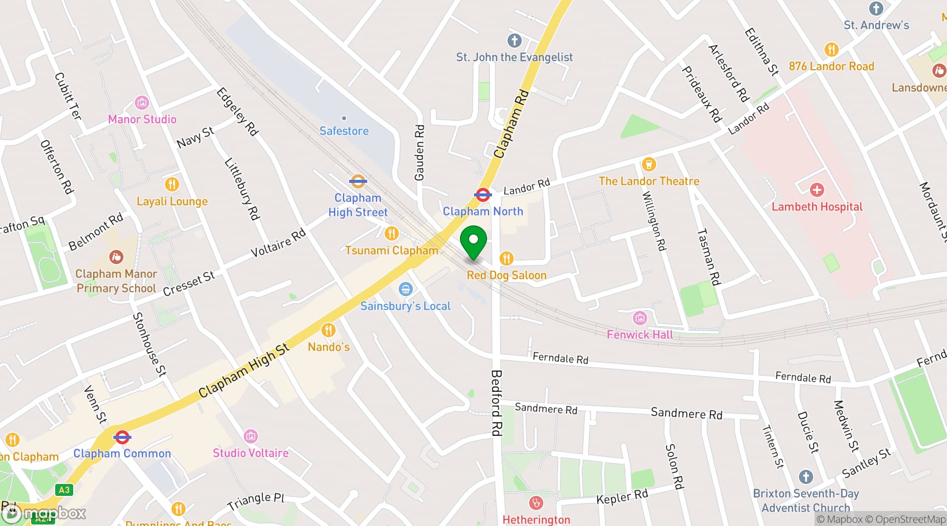 Map showing Last Days of Disco