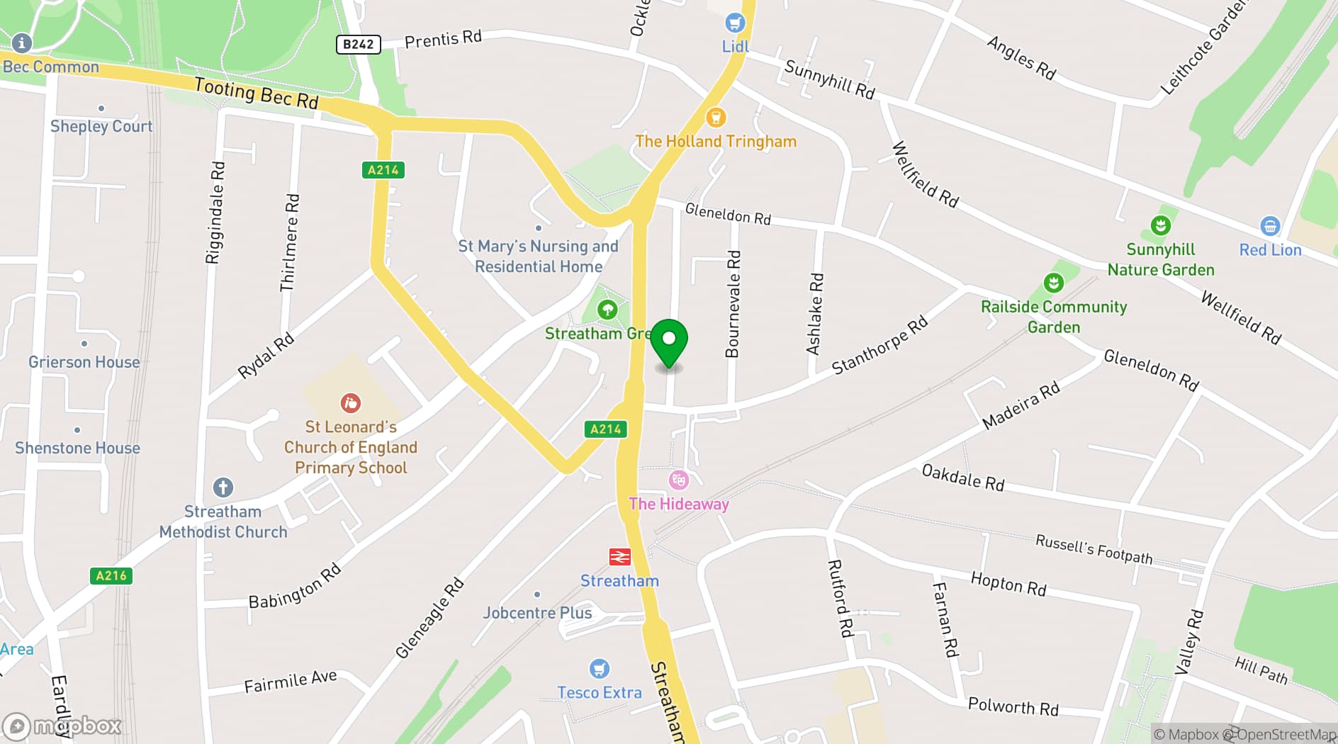 Map showing The Nest Studios