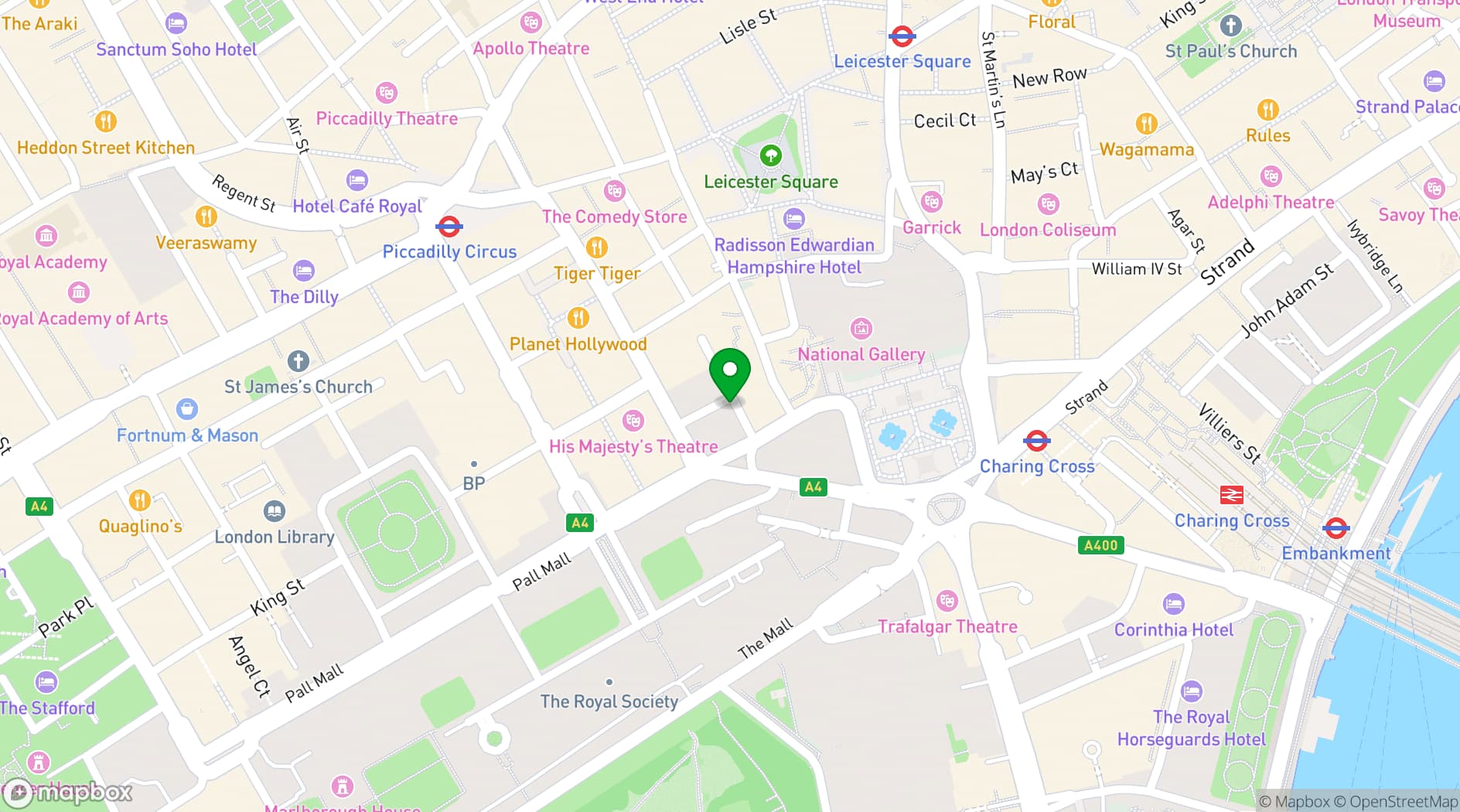 Map showing Bardo St James