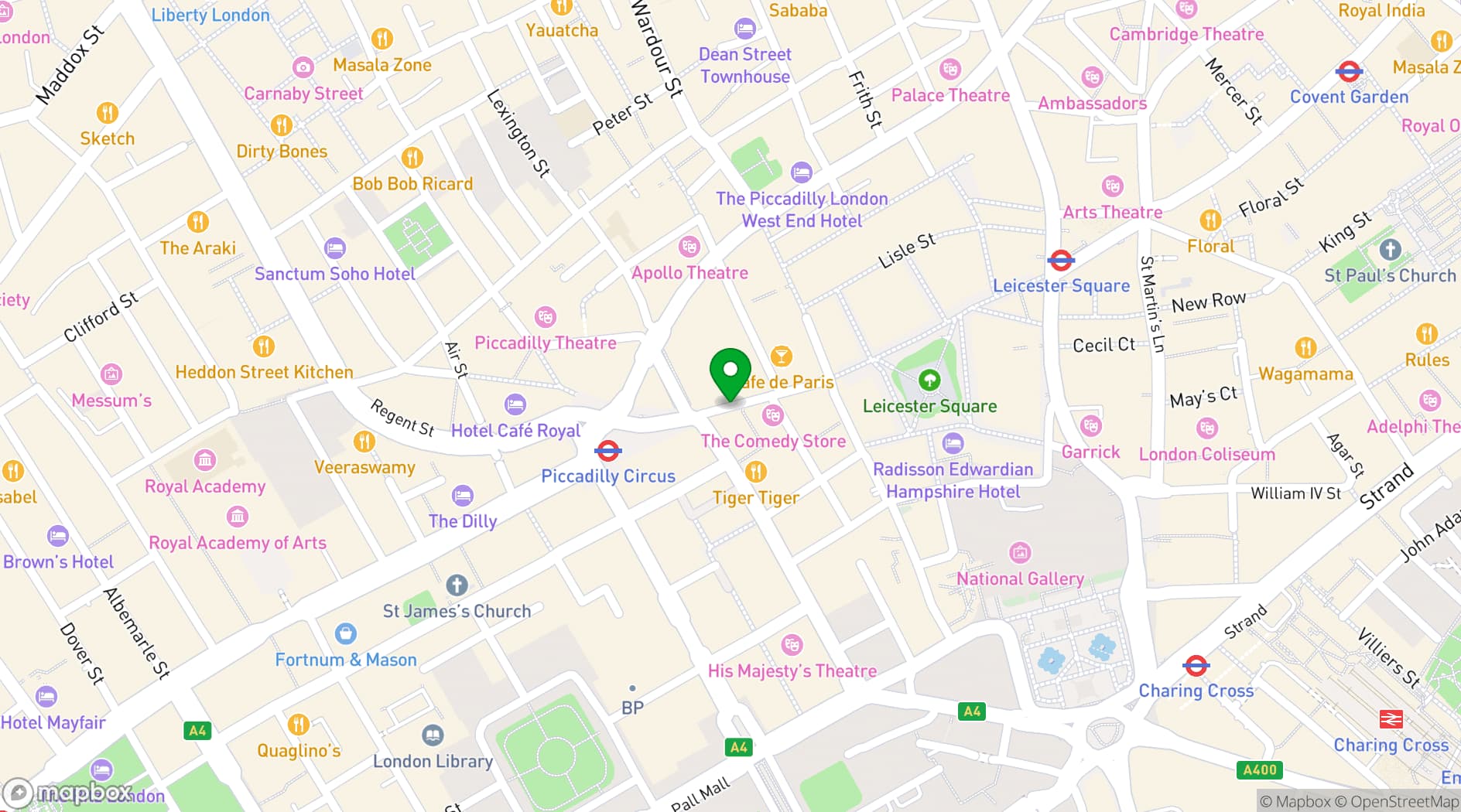 Map showing Angus Executive