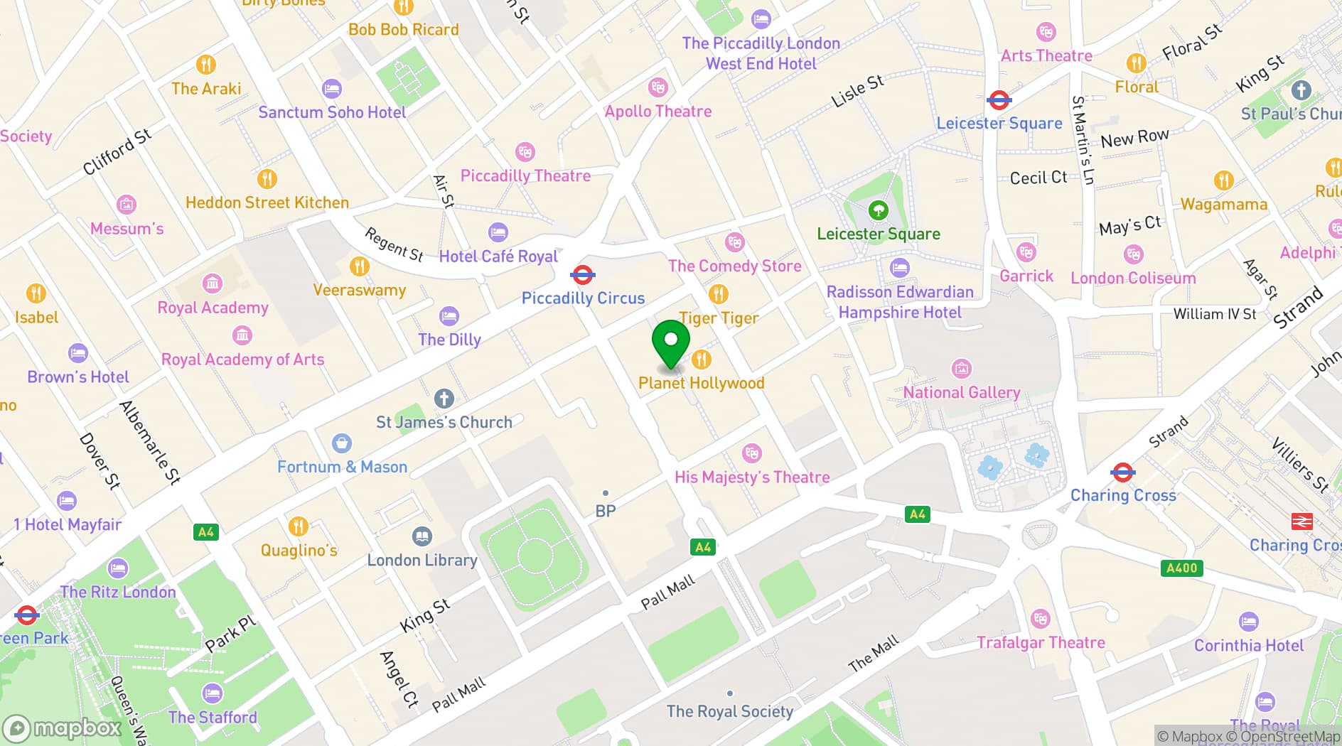 Map showing Sael London