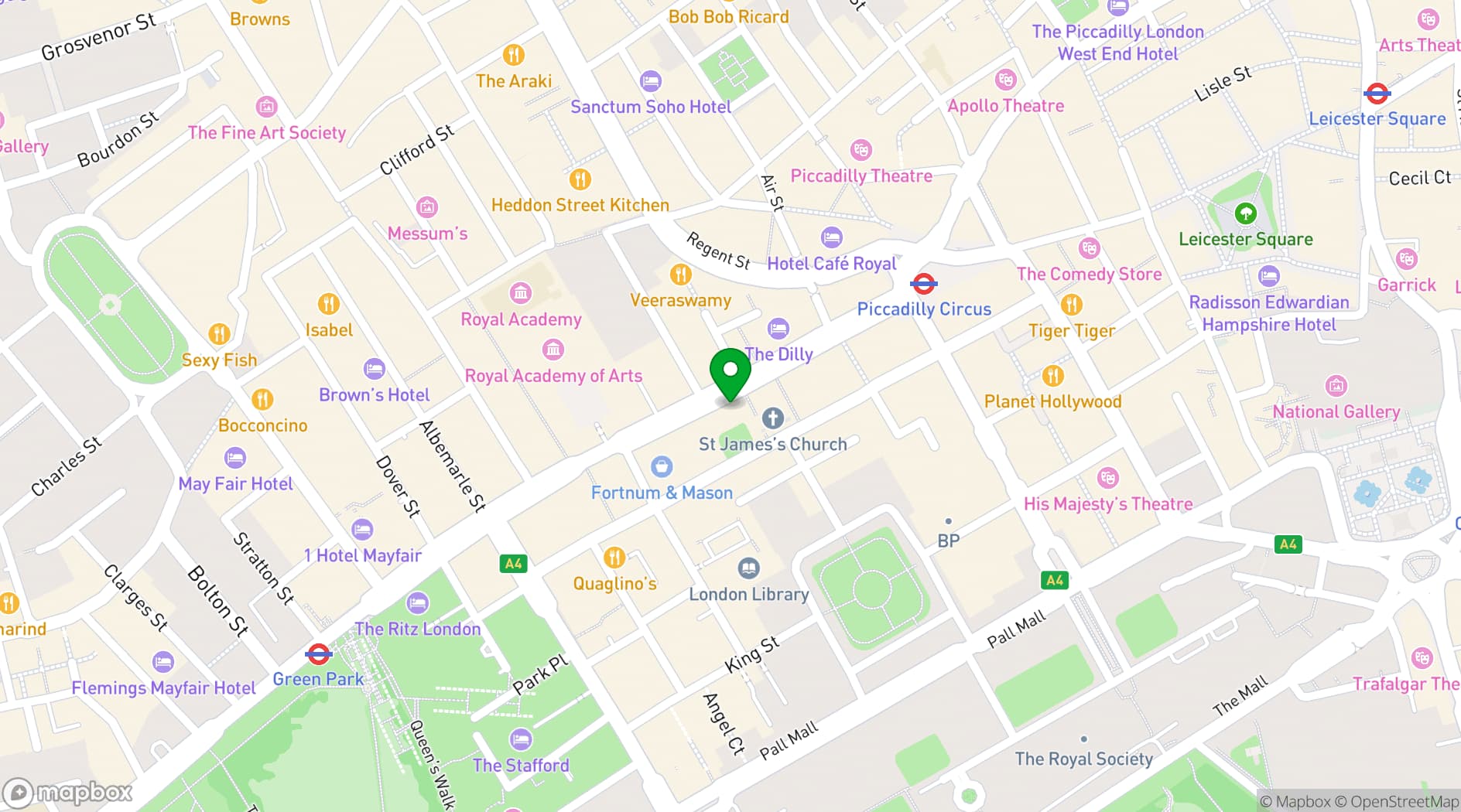 Map showing Maison Assouline