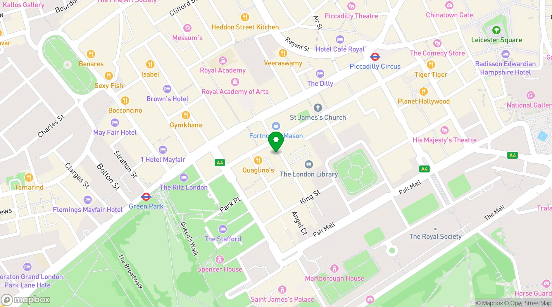 Map showing Maison François