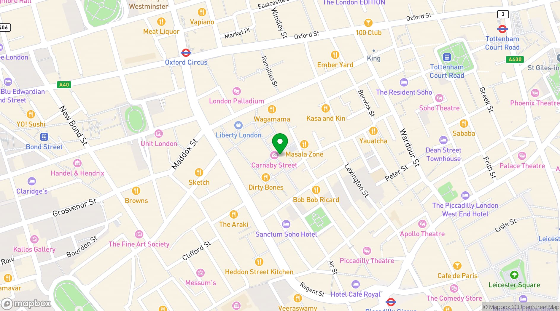 Map showing Hope & Smith