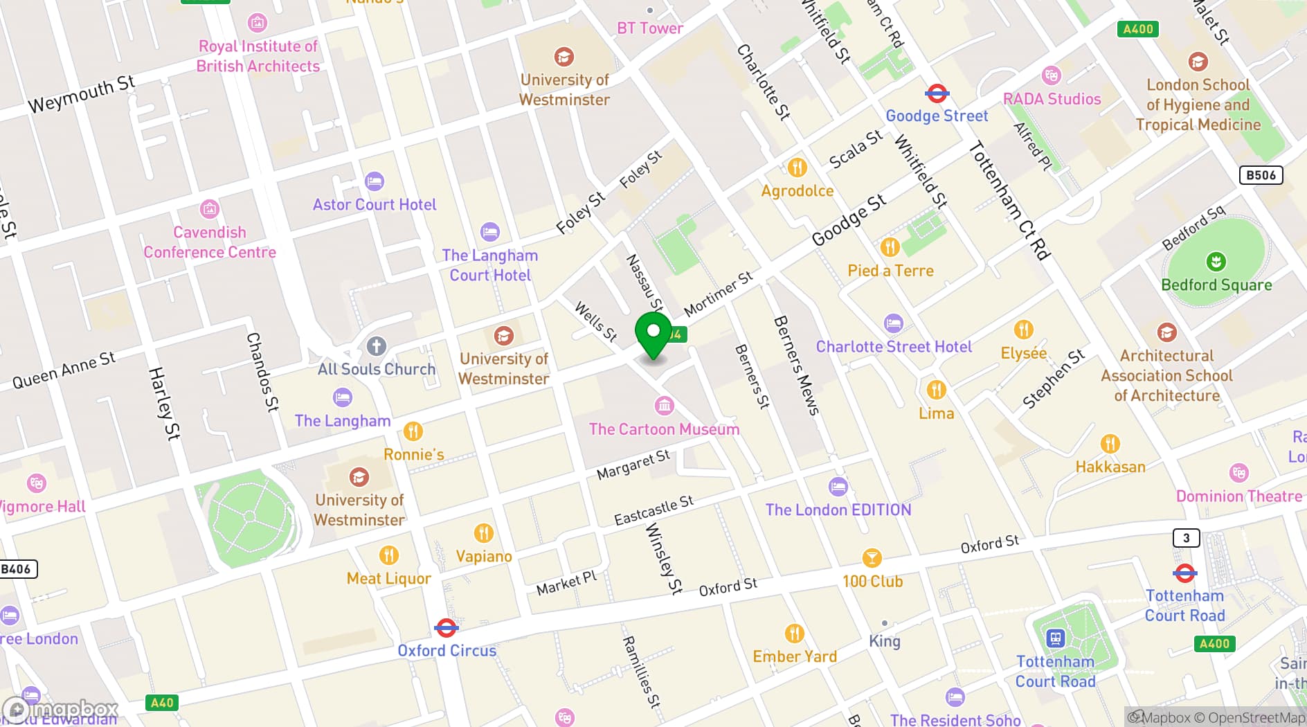 Map showing Mortimer House