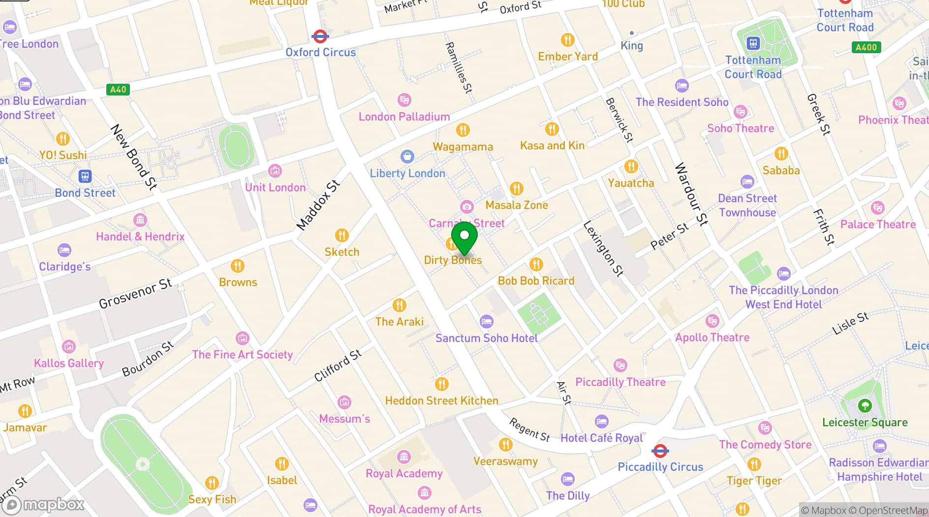 Map showing Cahoots