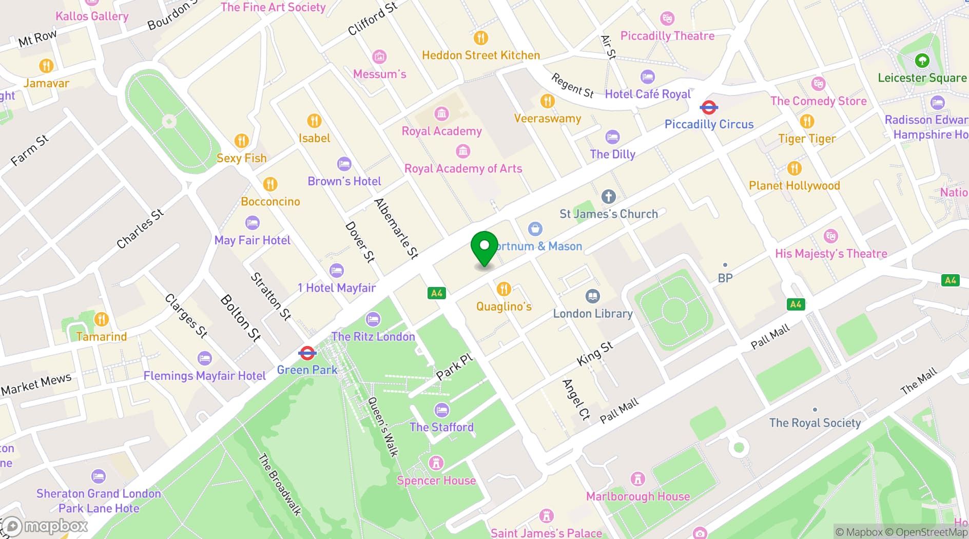 Map showing Wiltons