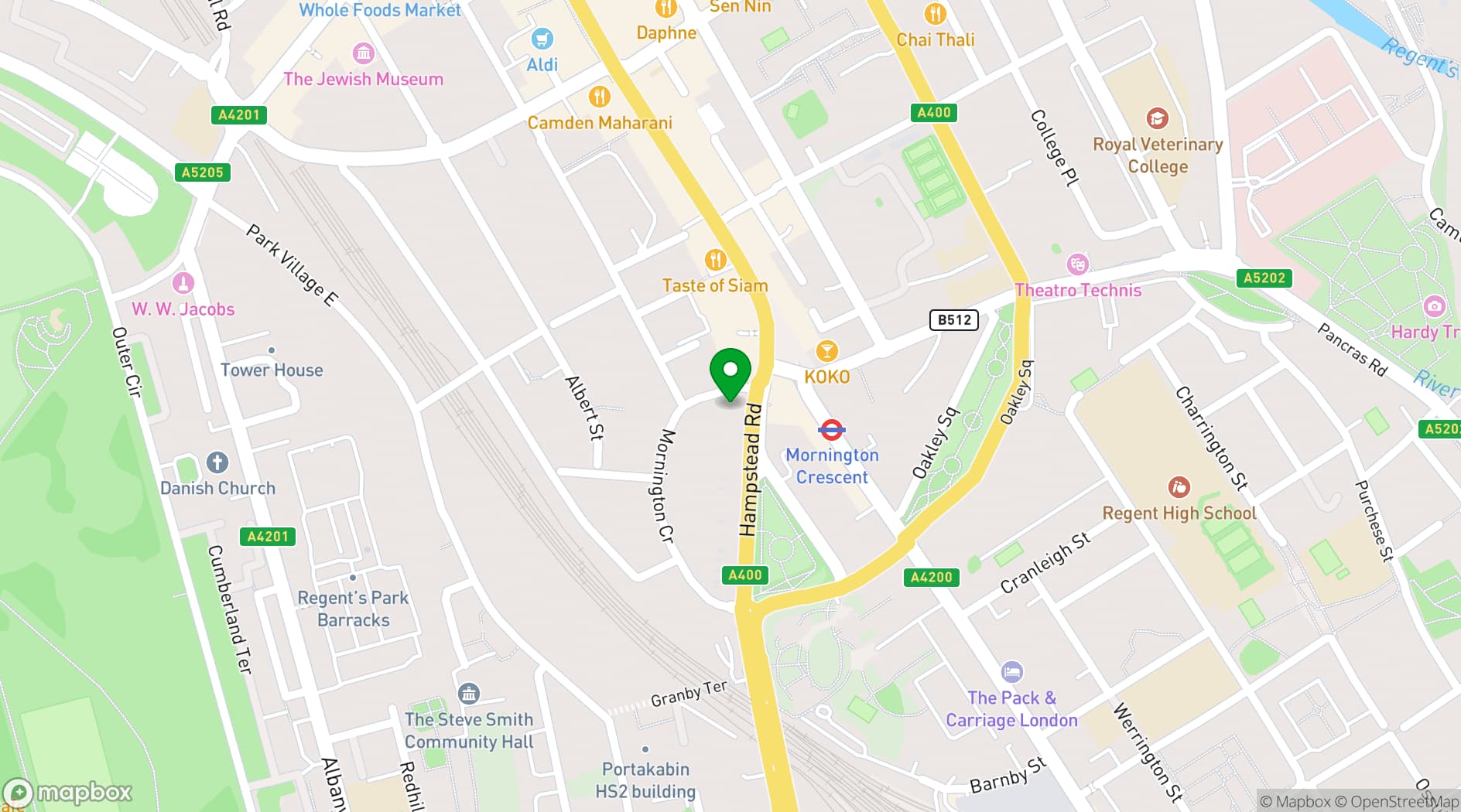 Map showing inamo Camden