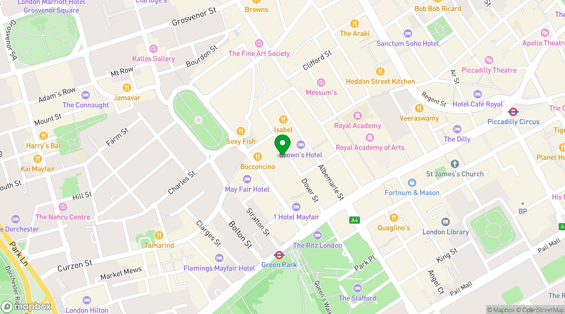 Map showing Bagatelle London