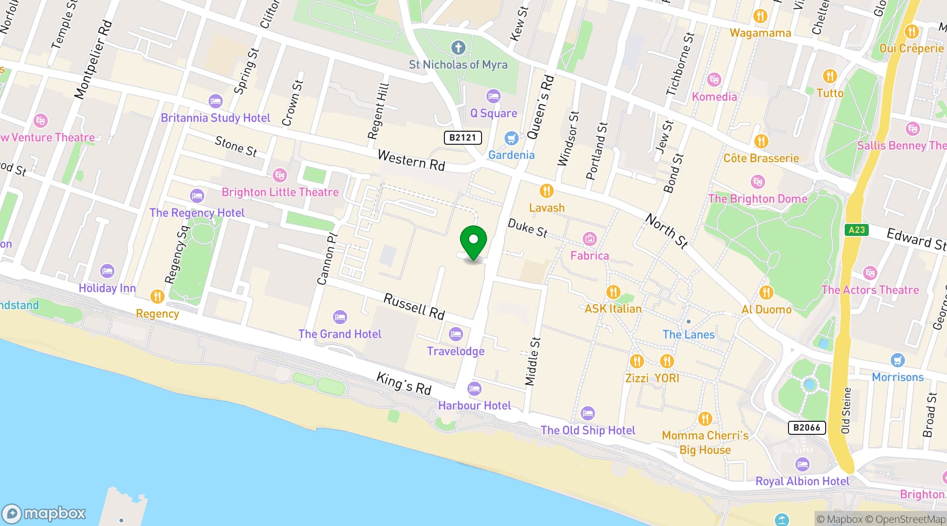 Map showing Wagner Hall