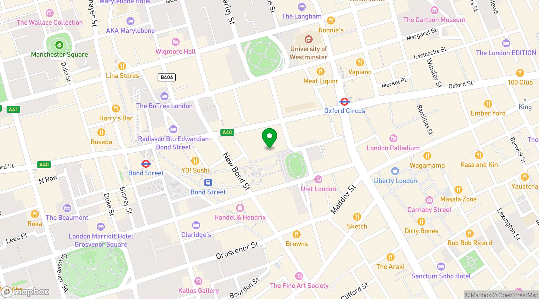 Map showing Tape London