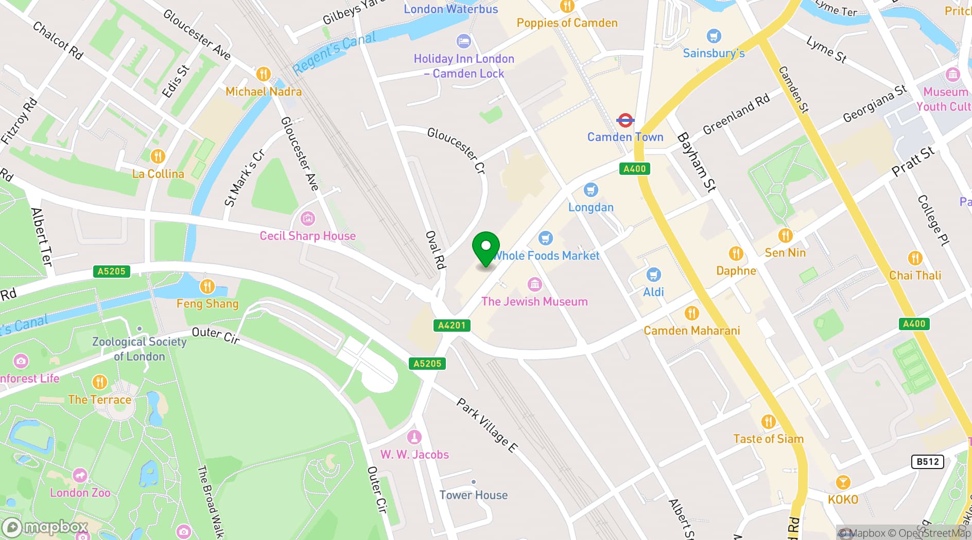 Map showing The Dublin Castle