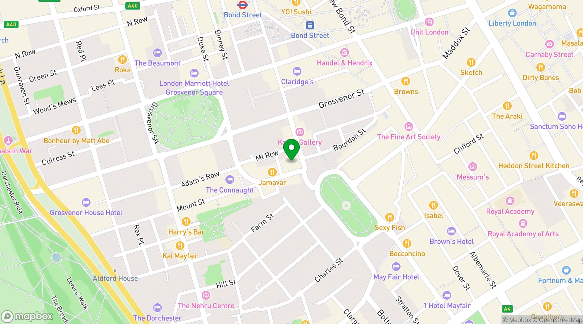 Map showing Bacchanalia
