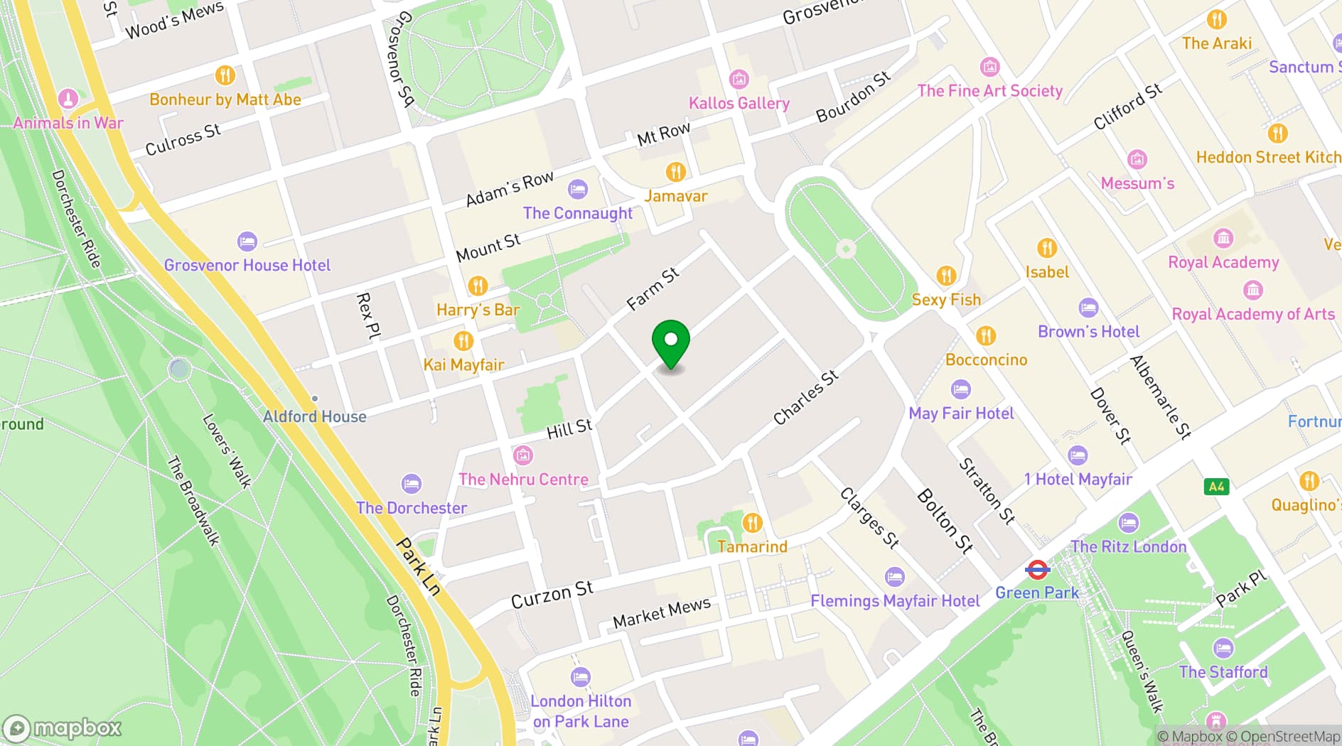 Map showing London's first provider of healthy office space 