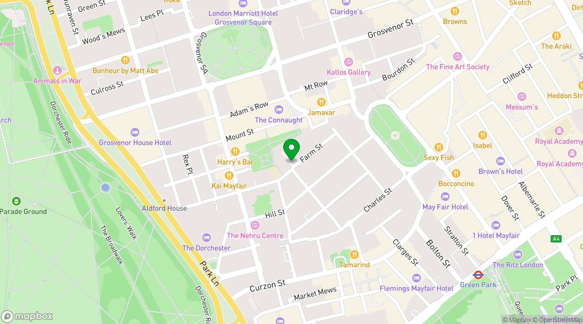 Map showing The Punchbowl
