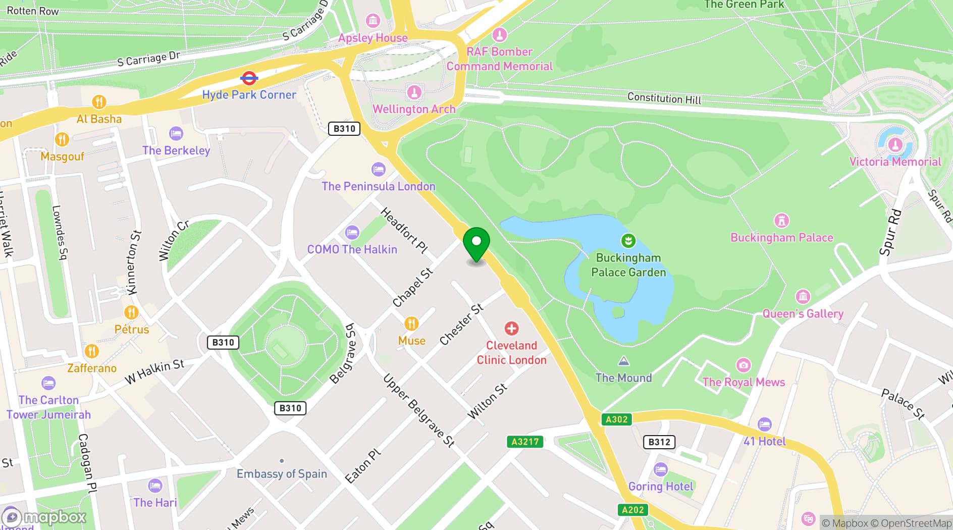 Map showing Lumiere London - The Embassy
