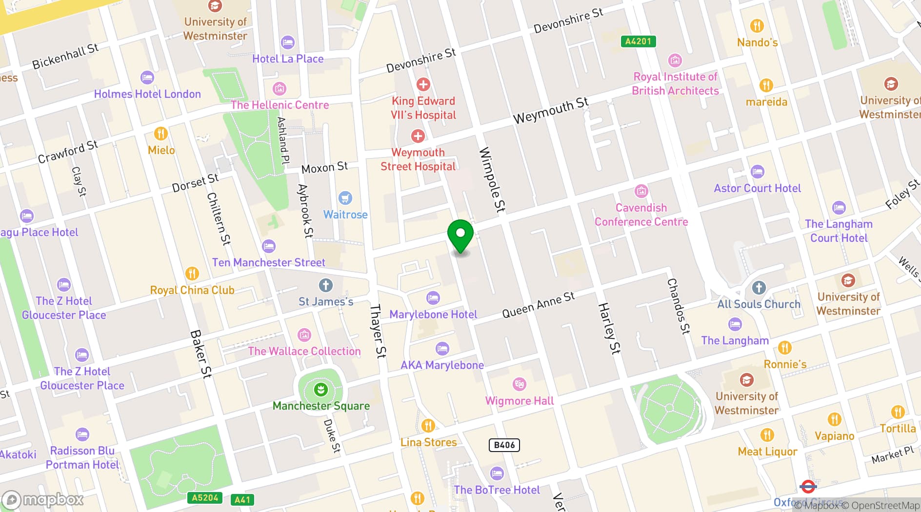Map showing The Chapel at Elmtree by Spacemade