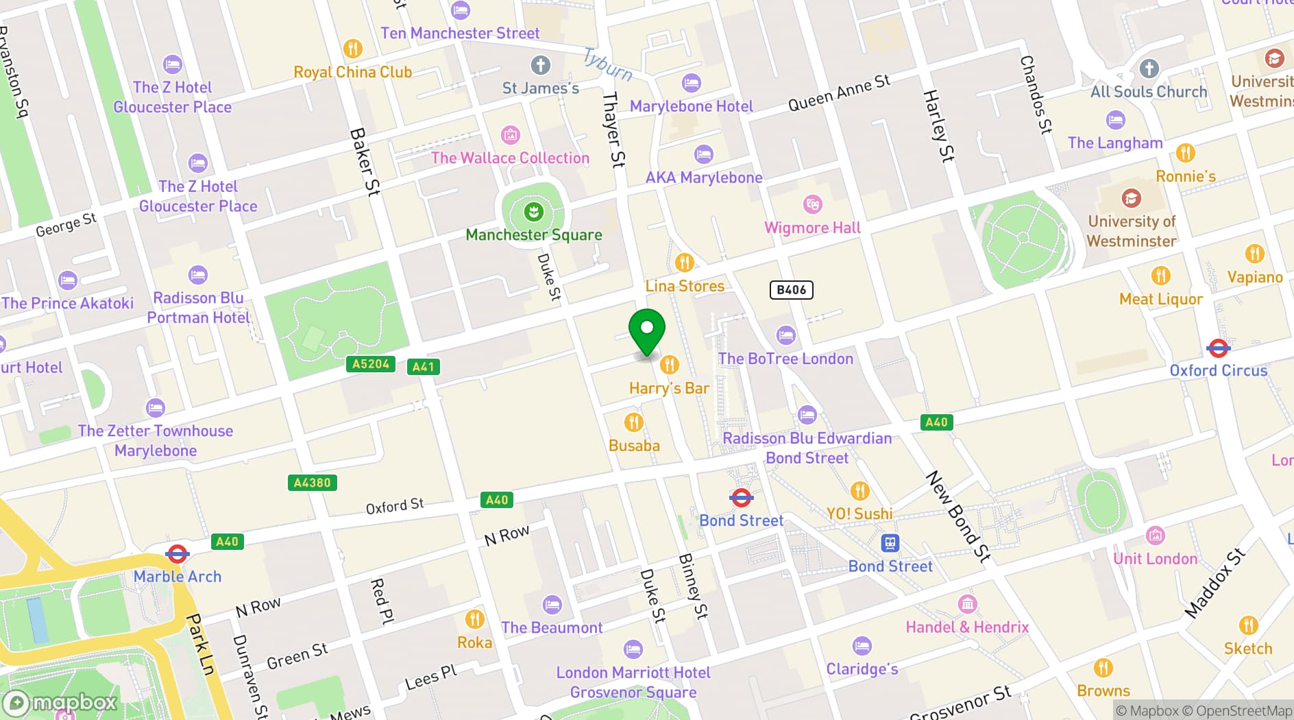 Map showing Ping Pong St Christopher Place