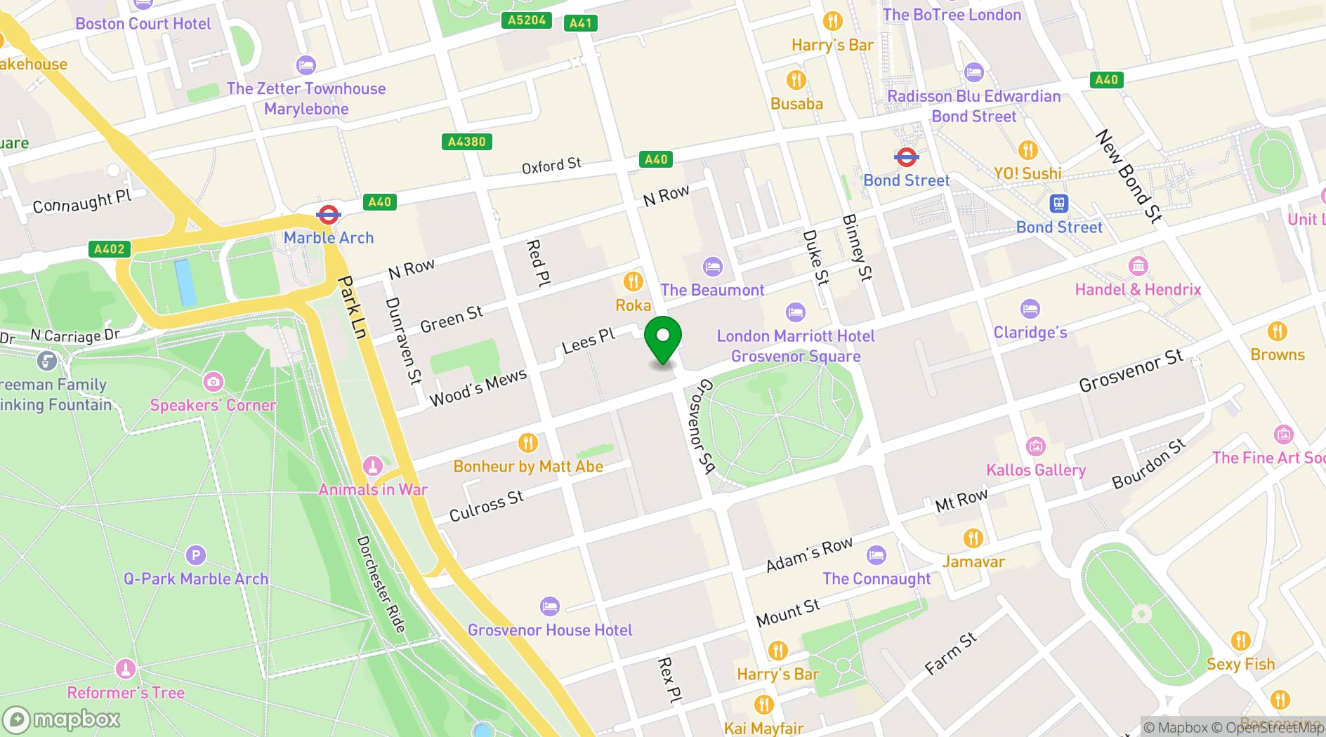 Map showing The Twenty Two