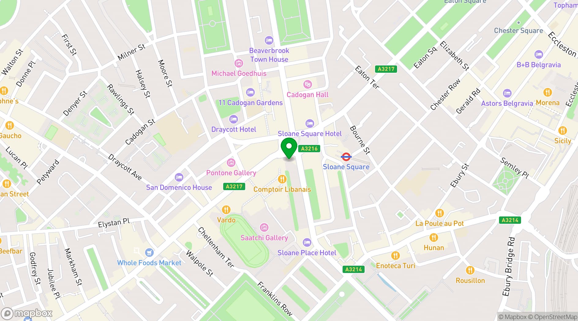 Map showing Vita Boutique Fitness
