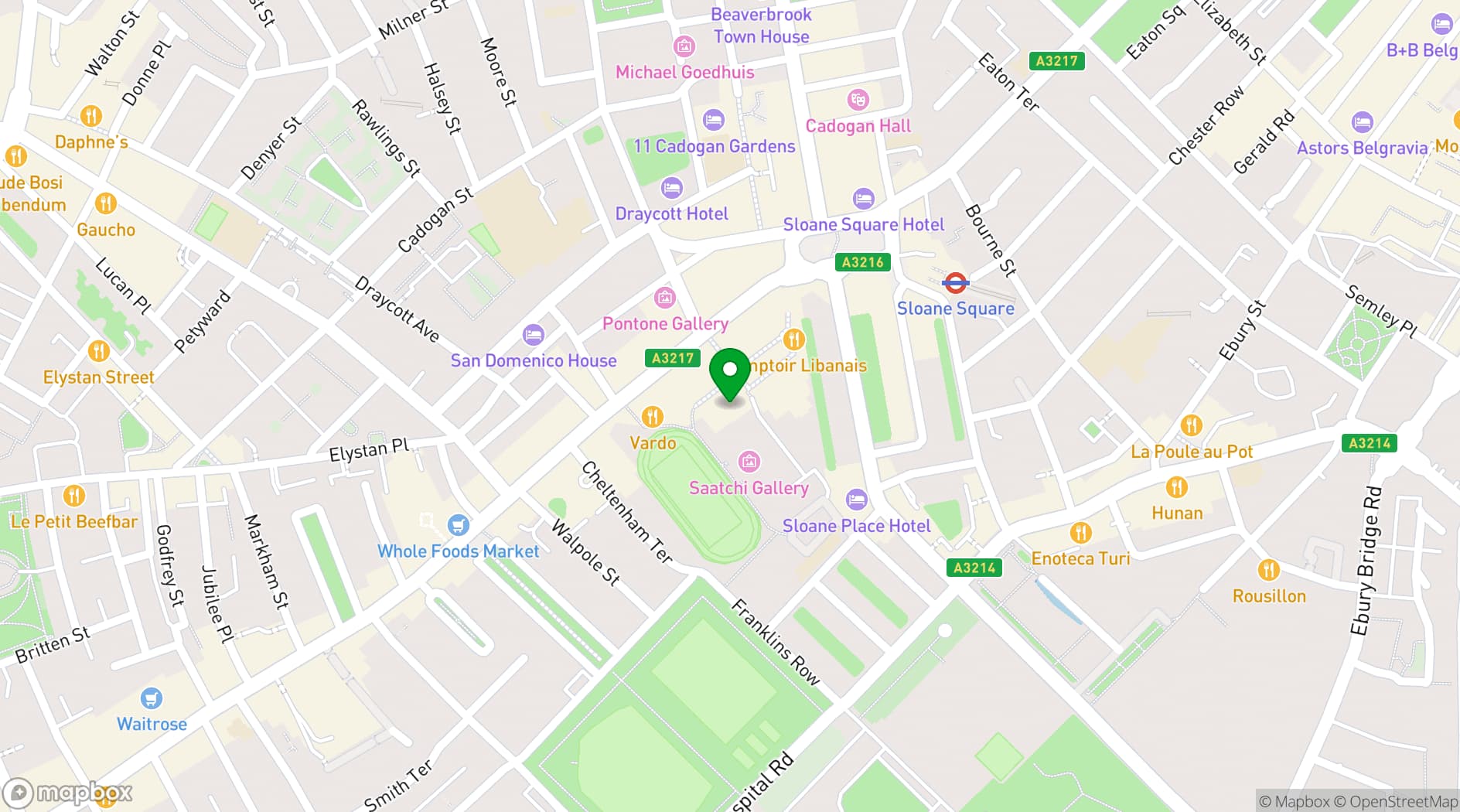 Map showing Manicomio Chelsea